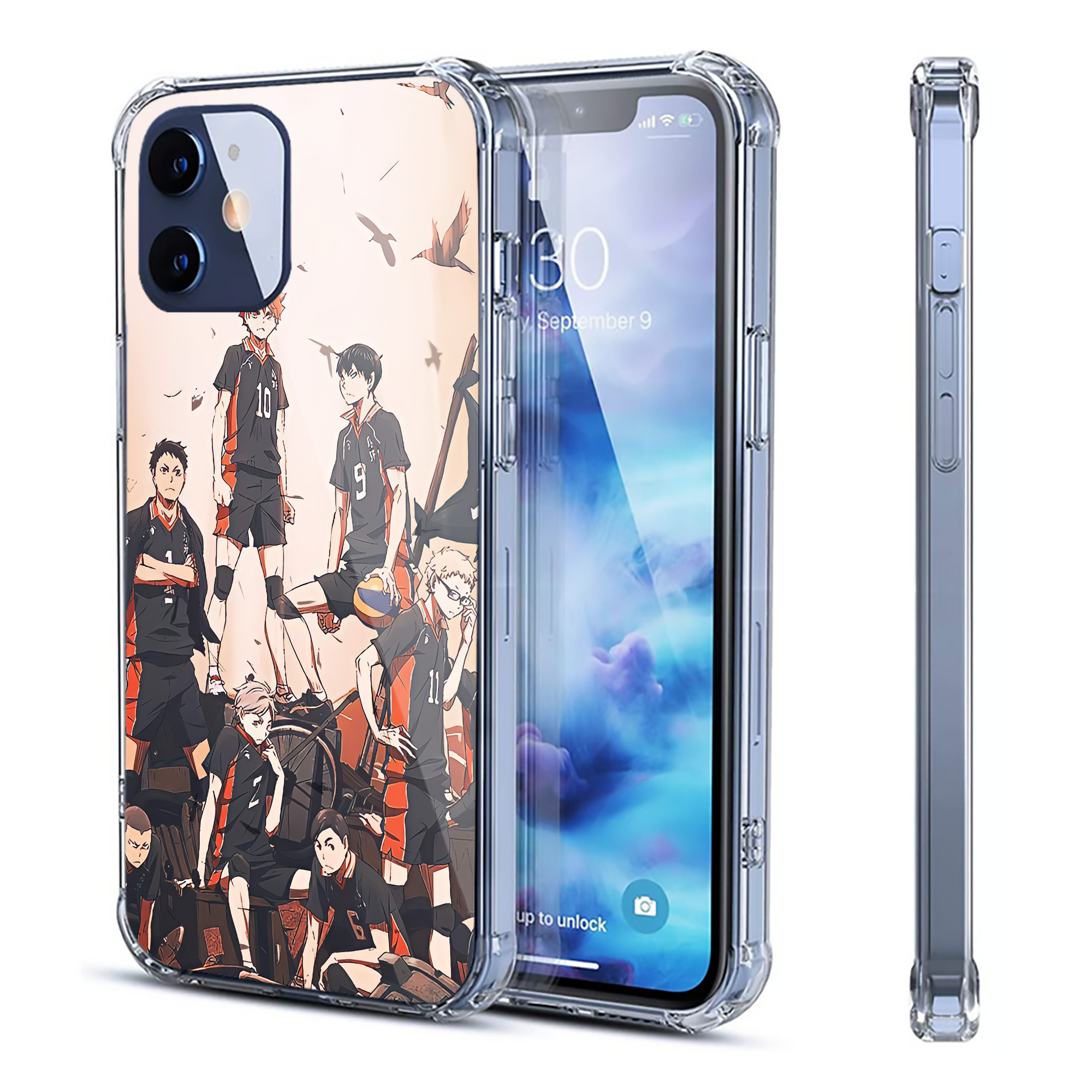 （画像用） ハイキュー!! Haikyu!! 【iPhone 12シリーズ対応】透明スマホケース（クリアソフトケース）